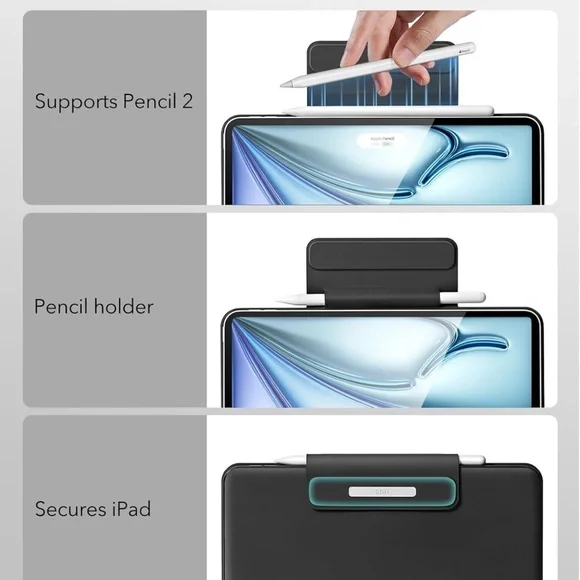 ESR Rebound Magnetic Keyboard Case For iPad Pro 12.9 (6th-3rd)/ Air 13 (2024)